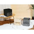 thumbnail image 6 of REGALWOVEN Set of 3 Storage Cube, Fabric Storage Bin with Handle for Shelves Closet, Collapsible Storage Basket for Organizing Clothes Black 10.6*10.6*11in, 6 of 6