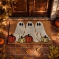 thumbnail image 4 of AZXY Ghost Pumpkin Coir Welcome Doormat, Halloween Decorations Indoor, Halloween Party Decor, Home Office Entryway Decor, Cute Fall Halloween Decor Supplies for Front Porch Holiday, 4 of 7