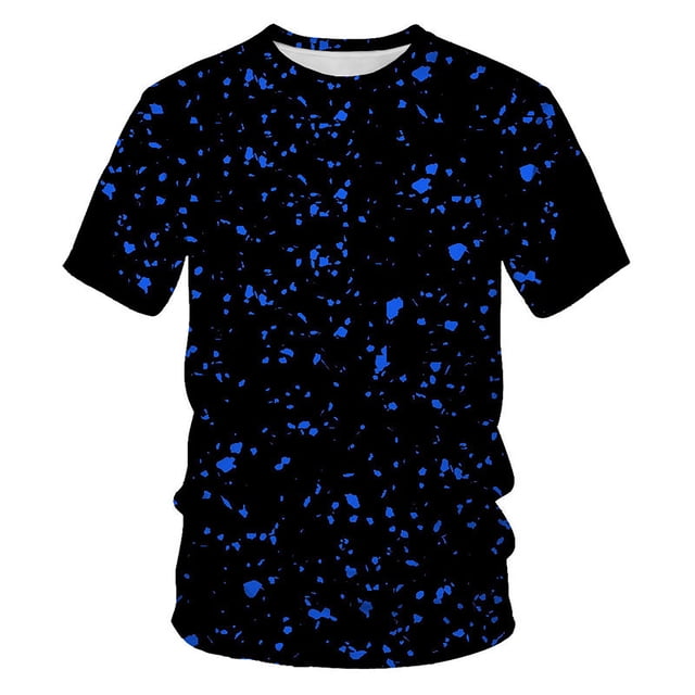 WEAIXIMIUNG T-Shirt de Noël pour Hommes d'Été Mode Décontractée à Impression Numérique 3D T-Shirt à Manches Courtes Haut