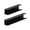 Black, variant on Pack of 2 Multipurpose Desk Cable Organizers Trays Suitable for Homes Entertainment Centers Workstations and Furniture