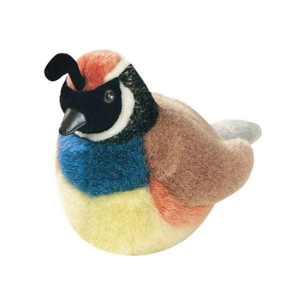Wild Republic Audubon California Quail Stuffed Animal 5 in