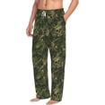 thumbnail image 6 of Logiee Green Camouflage Skull Print Pajama Pants for Men,Men’s Pajama Bottoms,Mens PJ Pants with Pockets & Button Fly-Small, 6 of 6