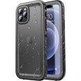 thumbnail image 1 of REJODA-for iPhone 12 Pro Max Waterproof Case, IP68 Waterproof Shockproof Dustproof Heavy Duty Protective Case with Built-in Screen Protector & Lanyard (6.7 Inch) Black, 1 of 4