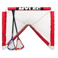 thumbnail image 2 of MyLec Mini Lacrosse Set, with 1 lacrosse Goal, 2 Lacrosse Game Sticks & 1 Soft Ball, Sleeve Netting System, Raven Head Net, PVC Tubing Net, Kids Lacrosse Sticks for Backyard or Beach Play(White), 2 of 2