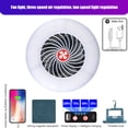 thumbnail image 3 of lámpara de camping Lámpara de camping de 2400 mAh USB recargable LED con ventilador 2 en 1 suministros de viaje para senderismo Barbie Nuevos Originales, 3 of 9