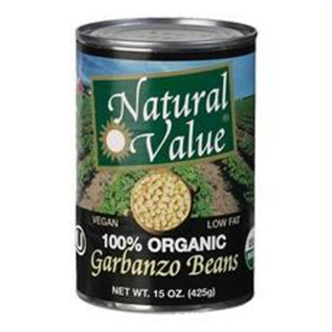 Natural Value Natural Value Organic Beans Garbanzo 12x15oz