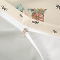 thumbnail image 4 of Catabedysis Colorful Initial U Twin Duvet Cover,Cute Flowers ABC Themed Twin Bedding For Girls,Light Gray Reversible,2pcs,1 Duvet Cover and 1 Pillowcase, 4 of 6