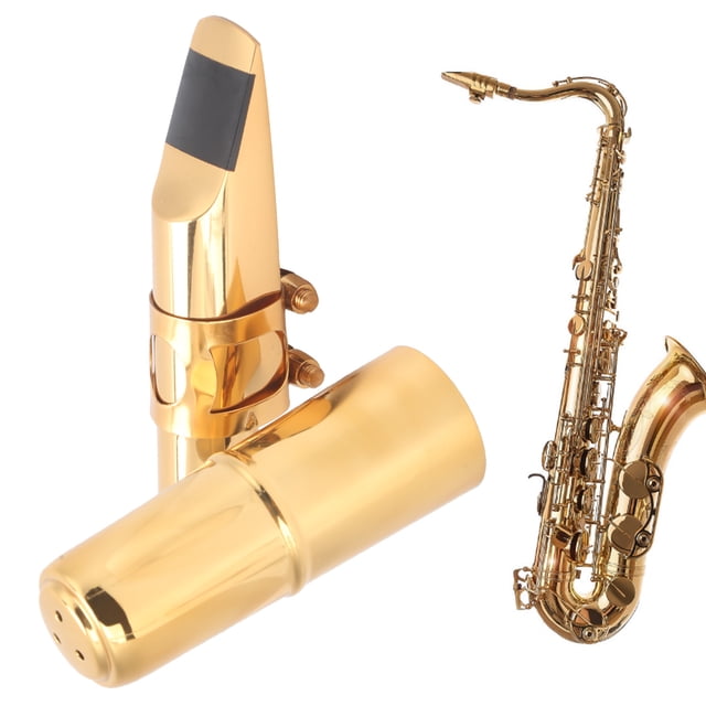 Portavoz de Saxofón, Buen Tono Pulido A Mano Tonos de Octava Alto Saxo Boquilla para Saxofón para Profesionales y Principiantes