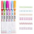 thumbnail image 6 of Highlighters No Bleed, Tyeign Highlighter Set for Note Taking Pen Double Head Pen with Different Shapes And Marking Lines Marker Highlighter Suitable for Diary Planner Office 5Ml White, 6 of 9