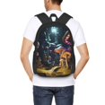 thumbnail image 6 of Daiia Purple Glowing Mushroom Backpack for Men and Women -Durable Backpack Large Capacity, Water-Resistant Bag with Adjustable Straps and Laptop Compartment, 6 of 9