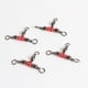 thumbnail image 5 of EeaseMX 100 piezas de eslabones giratorios de tres vías para pesca, conectores de línea para barriles de pesca, accesorios de aparejos giratorios (rojos), 5 of 7