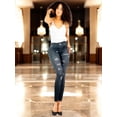 thumbnail image 4 of Pack de 2 Leggins Mujer Unitalla Mezclilla Faja Alta Estilo Pantalón Mezclilla Jegging Tiro Alto, Mallon licra Cómodos Elásticos, 4 of 5