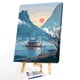 thumbnail image 2 of Arte de pared Decoración para el hogar Lago Barco Pintura al óleo Acrílico Lienzo Pinturas Imagen Arte Hugtrwg Para estrenar, 2 of 9