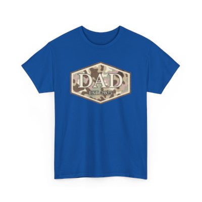Dad Day 4th of July USA Unisex Heavy Cotton Tee-KHJUL4503-Royal-S