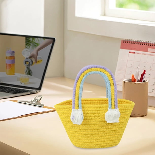 Handbag Picnic Basket Cotton Rope Woven Bag