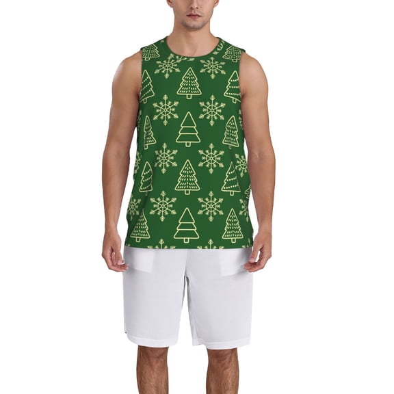 Xecao Christmas (2) print basketball shirt for both men and women, a unisex basketball jersey perfect for theme parties-Small