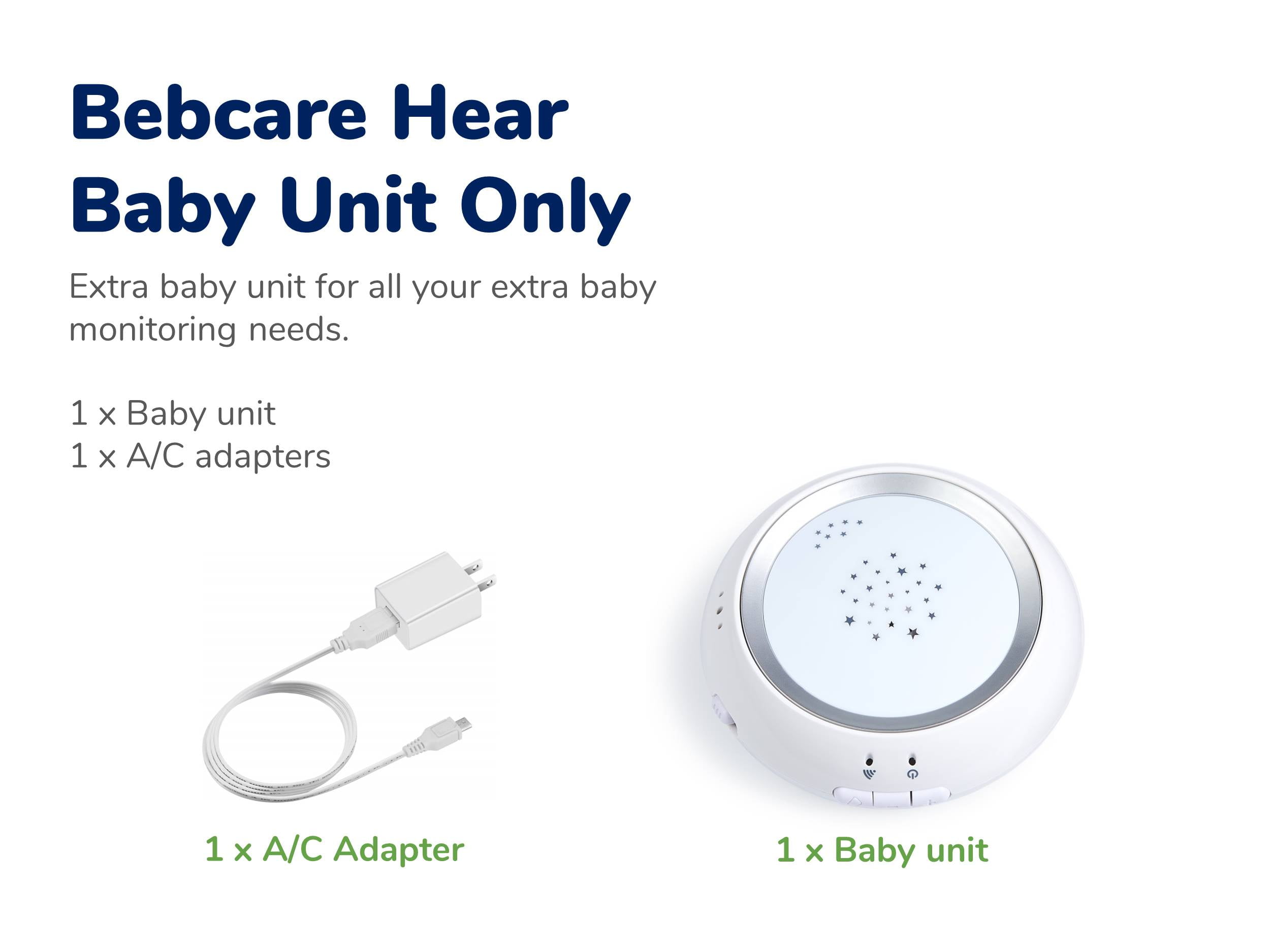 Bebcare Hear Additional Baby Unit, Monitoring for Multiple Babies, Requires Bebcare Hear Full Set to Operate