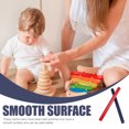 thumbnail image 4 of WASHWEPE 2pcs Mallet Percussion Sticks Rhythm Sticks Blue Wood for Cognitive Knowledge Development, 4 of 5
