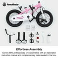 thumbnail image 6 of Royalbaby Boys Girls Kids Bike 16 In BMX Freestyle Pink 2 Hand Brakes Bicycles with Training Wheels Child Bicycle, 6 of 11