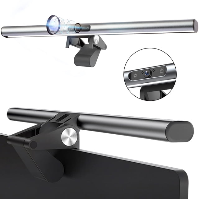 Barra de luz de monitor con cámara web, barra de luz de pantalla alimentada por USB,