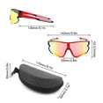 thumbnail image 3 of Gafas de sol con 2 lentes intercambiables UV400 Gafas de sol deportivas MTB Gafas de bicicleta de carretera para hombres Mujeres Correr Conducir Pesca Béisbol Golf, 3 of 7
