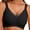 Black, variant on Womens Wireless Bras V Mesh Comfortable Bralette Supportive Tshirt Bra No Underwire Seamless Push Up