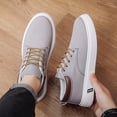 thumbnail image 3 of Men's Breathable Lightweight Knit Running Sneakers - Wide Width Compatible Low-Top Sneakers Suitable  Gym & Casual Wear - Upper/ Cushioning, Lace-Up Style (Year-Round)，, 3 of 8