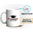 thumbnail image 5 of Graduation Mug White 11oz - Phinished Class of 2022 - PhD Graduation College Student Doctoral Degree, 5 of 7