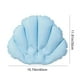 thumbnail image 3 of Paquete de 2 almohadas inflables para bañera con forma de concha marina, reposacabezas de spa suave con 2 ventosas fuertes, cómodo soporte para el baño, blanco, azul y rosa., 3 of 6