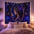 thumbnail image 2 of Ethereal Goddess in Celestial Night, Mystical Luxury Celestial Art for Art Lovers, Celestial Home Decor, Birthday Gift Tapestry Wall Hanging for Living Room, Bedroom and Dorm, 2 of 7