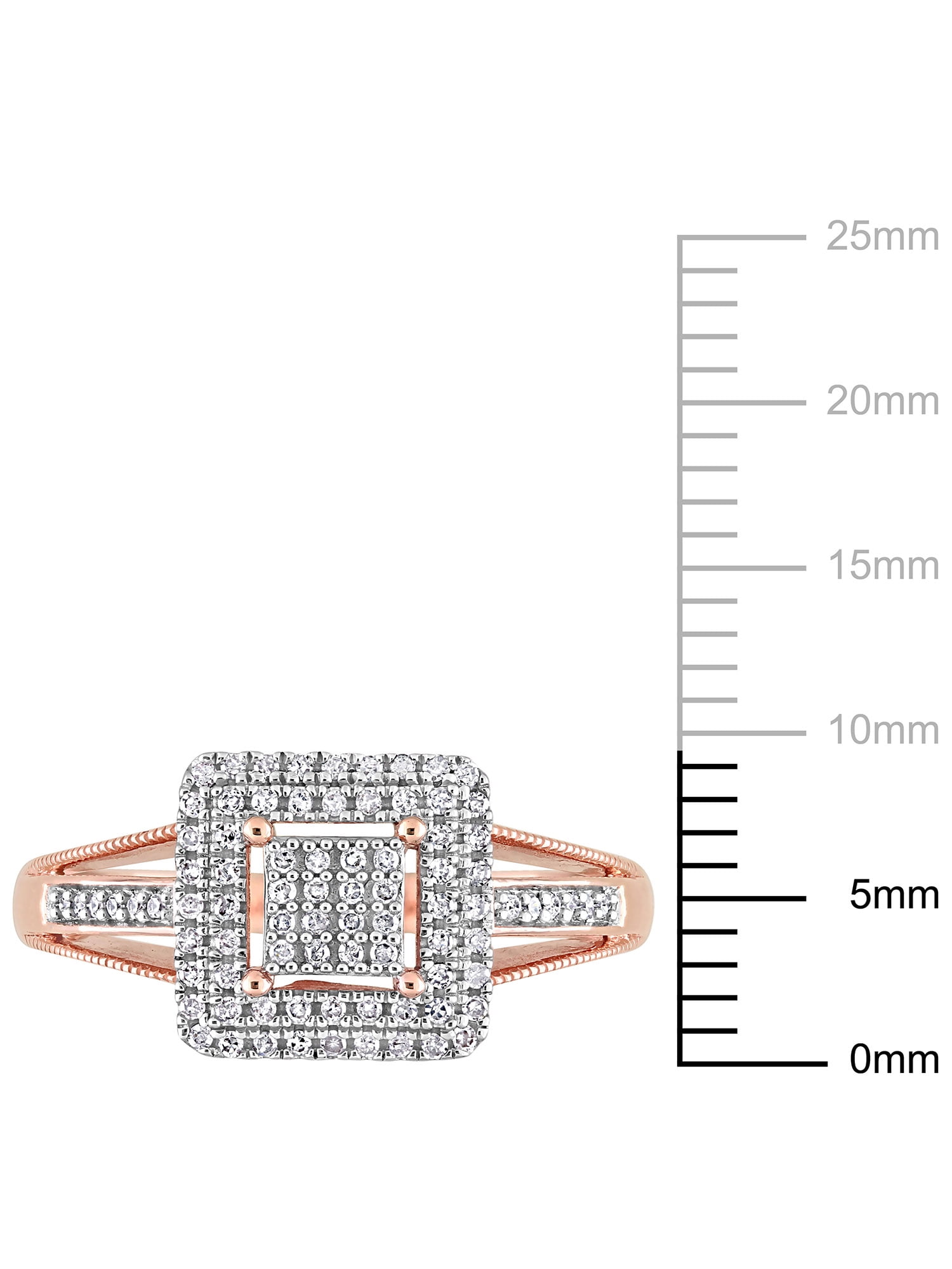 Everly Women's Diamond 10K Rose Gold Engagement Ring