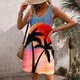 thumbnail image 4 of Pisexur Robe d'Été pour Femme Vintage à Fleurs, Robe de Plage Graphique Hawaïenne, Décontractée, Ample, Sans Manches, Style Débardeur, avec Poche, 4 of 6