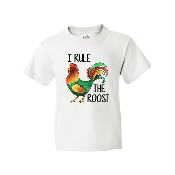 Inktastic Farmer I Rule the Roost Rooster Youth T-Shirt