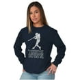 thumbnail image 3 of Funny Touch Down Baseball Swing Joke Long Sleeve TShirt Men Women Brisco Brands X, 3 of 6