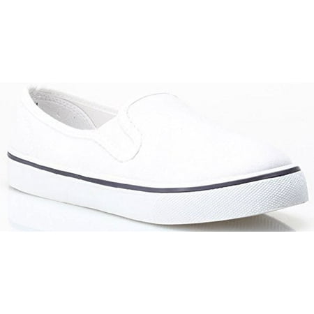 

Zig Zag Mens White Canvas Slip-On 7.5 M US