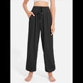 thumbnail image 4 of Pantalones de Yoga Casuales, Cómodos y de Pierna para Mujer Negro S, 4 of 7
