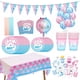 thumbnail image 2 of Decoración de fiesta de revelación de género para niño o niña, vajilla desechable, globos de confeti de látex para Baby Shower, suministros de utilería para fotos, 8, 2 of 4