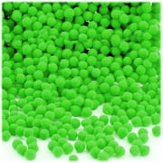 Polyester Pom Poms, solid Color, 5mm, 1000-pc, Neon Green