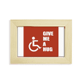 thumbnail image 1 of Abrazo ayuda cuerpo Disability Medical Escritorio de madera Arte Pintura 5x7 pulgadas marco de foto foto, 1 of 4