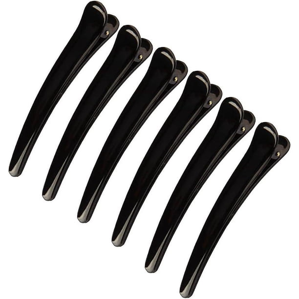 6 pinzas para el pelo de cocodrilo, pinzas para el pelo de pico de pato, pasadores de salón, pinzas de peluquería de plástico, para mujeres/niñas, maquillaje y peinado profesional Rojo Verde Cocina, Decoración y Otros