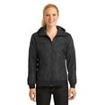 thumbnail image 1 of Sport-Tek - Chaqueta cortavientos con capucha para mujer LST53 negro/negro 2XL deporte-tek LST53, 1 of 1