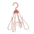 thumbnail image 4 of Siruishop Shoe Drying Rack Foldable 360 degree Rotatable Hold 4 Multifunctional Shoes Hanger pink, 4 of 8