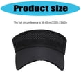 thumbnail image 3 of Breathable Mesh Sun Hat Adjustable Strap Open Top Hat with Quick Drying Design for Travel Running Camping Adult Headwear, 3 of 9