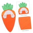 thumbnail image 5 of Easter Carrot Bunny Utensil Holder - Felt Cutlery Organizer for Easter Brunch & Table Decor, 5 of 6