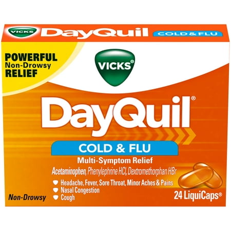 Vicks Dayquil Caps Rhume et grippe 24 LiquiCaps