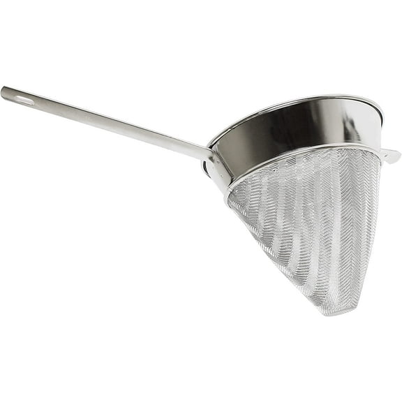 TrueCraftware – 10–inch 3 qt. Fine Mesh Bouillon Strainer, Stainless Steel