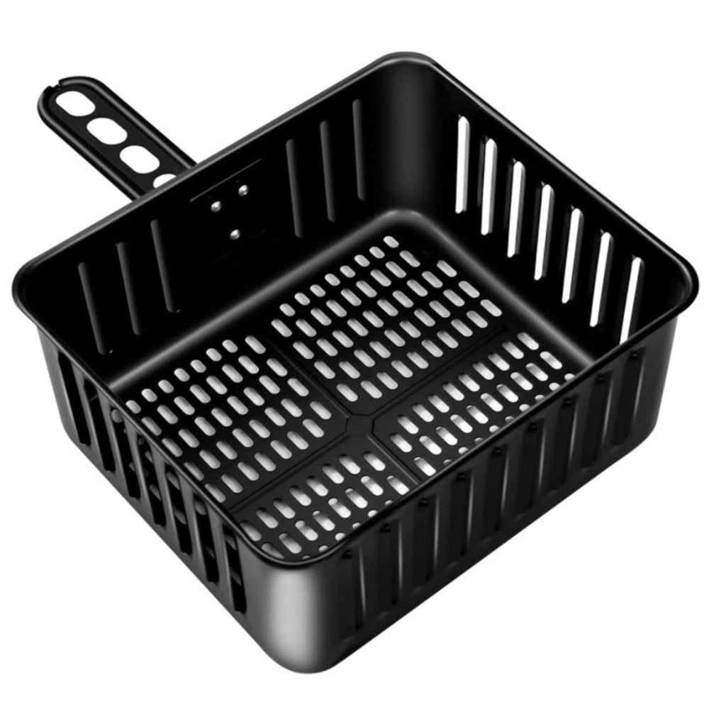 Air Fryer Replacement Basket with Straight Handle 6L Square Fry Basket 6L Air Fryer Replacement