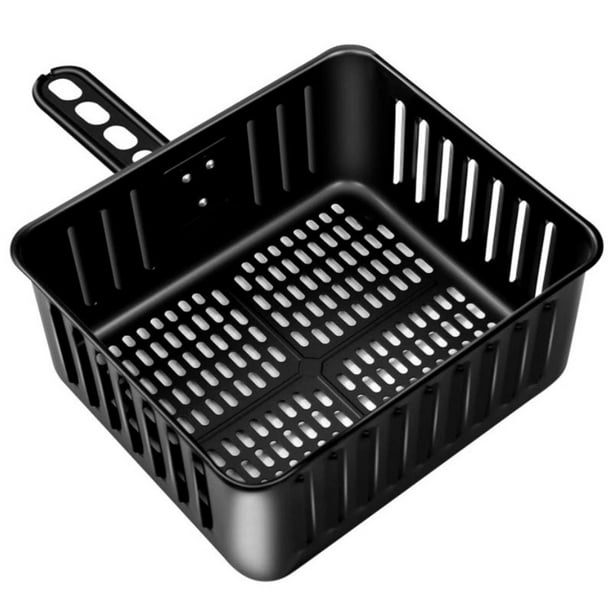 Air Fryer Replacement Basket with Straight Handle 6L Square Fry Basket