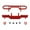 Red, variant on MERIGLARE 1/24 Aluminum Front Bull Bar ,Replacement,Sturdy Lightweight Repair Easy to Install Upgrade Accessories for Fcx24M D90 Titanium Color