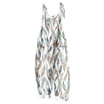 thumbnail image 3 of Kmdttou 2025 New Women Fashion Plus Size Print Sleeveless Two Pocket Casual Overalls Jumpsuit Jumpsuit Pants,S-5XL, 3 of 6